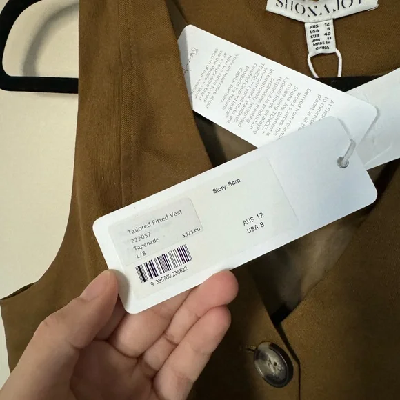 NWT Shona Joy Sara set - utility relaxed pant and fitted vest - Picture 5 of 10